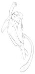  absurd_res exquisiter female fur hi_res jumping looking_up ori_(ori) ori_(series) simple_background sketch solo tail white_body white_fur 