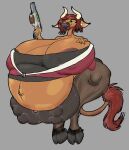  absurd_res animal_humanoid anthro big_breasts bovid bovid_humanoid bovine bovine_humanoid breasts cattle female gun hi_res hooves horn huge_breasts humanoid mammal mammal_humanoid mature_female navel nipples pregnant ranged_weapon solo teats udders weapon 
