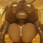  1:1 3d_(artwork) anthro balls beast_bendy_(cryptiacurves) bendy_and_the_ink_machine bendy_the_dancing_demon big_balls big_penis cerberus_the_demogorgon demogorgon digital_media_(artwork) duo female genitals herm hi_res huge_balls huge_penis intersex intersex/male lying male maleherm on_back penis sex silver2299 video_games 