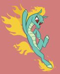  2018 action_pose asian_mythology chinese_mythology digital_media_(artwork) dragon east_asian_mythology equid equine eyelashes female feral fire flaming_hair flaming_mane flaming_tail flaming_wings green_hooves hooves kick longma looking_down mammal mythology pose pseudo_hair pseudo_mane pupils raised_hoof red_background red_eyes scalie simple_background slit_pupils smile solo them&#039;s_fightin&#039;_herds tianhuo_(tfh) war_dyn27 wings 