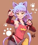  adelle_(fft) animal_ears belt belt_pouch cat_ears cat_girl cat_tail final_fantasy final_fantasy_tactics_a2 final_fantasy_tactics_advance long_sleeves mateus_upd pink_hair pouch red_ribbon ribbon smile tail yellow_eyes 