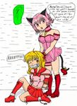  blonde_hair gag gagged mew_ichigo orange_eyes tape tokyo_mew_mew 