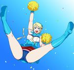  cheerleader confetti fura hairband heroman lina_davis panties pom_poms skirt solo spread_legs underwear 