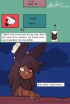  anthro black_hair breasts brown_body brown_hair chal comic ellipsis english_text equid equine eyes_closed gynomorph hair hi_res horse intersex mammal map moon raljoy solo text tojol white_body 