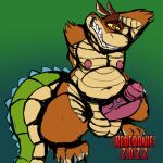  1:1 absurd_res activision anthro balls barefoot big_penis crash_bandicoot_(series) dingodile erection feet genitals hi_res male nude penis redcoonie scalie solo video_games 