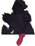  alpha_channel angry anthro big_penis big_wolf bigwolfkol_(artist) black_body black_fur bodily_fluids canid canine canis claws cum ear_piercing feet fluffy fluffy_tail foot_focus frown fur genital_fluids genitals hair hi_res knot kol leaking_cum leaking_precum legs_up looking_at_viewer male mammal mane mane_hair neck_tuft pawpads paws penis piercing precum presenting scowl solo teeth toe_claws toes tuft wolf 