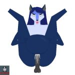  1:1 ahegao alpha_channel anthro bianca_(sheep_and_wolves) blue_body blue_eyes blue_fur blue_hair bodily_fluids breasts cum cum_inflation duo ears_up female footless full_nelson fur genital_fluids gray grey_body grey_skin hair human inflation looking_pleasured male male/female mammal open_mouth penetration penile penile_penetration penis_in_pussy sheep_and_wolves shitsubo small_breasts spread_legs spreading vaginal vaginal_penetration wizart_animation 