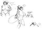  anthro big_breasts breasts dreamworks duo felid female genitals giant_panda hi_res kung_fu_panda male mammal master_po_ping master_tigress monochrome nipples nude pantherine pussy sabrotiger sketch tiger ursid 