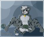  anthro anus bottomwear butt clothing cute_expression discord: domestic_cat felid feline felis girly hi_res invalid_tag looking_at_viewer lusterflix male male/male mammal pantherine provocative solo stripes tiger twitter: 