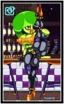  big_breasts border breasts digital_media_(artwork) exkrill female humanoid pixel_(artwork) raised_leg sega solo sonic_the_hedgehog_(series) the_deadly_six thick_thighs white_border zeena 