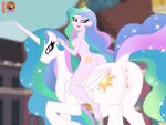  4:3 animal_genitalia animal_pussy anus bat_pony bestiality breasts butt butt_tattoo cutie_mark duo equestria_girls equid equine equine_anus equine_pussy exhibitionism female female/female feral friendship_is_magic genitals hasbro hi_res horn human human_on_feral interspecies looking_at_viewer mammal missing_accessory moon_pearl my_little_pony nude princess_celestia_(mlp) principal_celestia_(eg) pussy succubi_samus tattoo winged_unicorn wings 