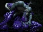  3d_(artwork) 69_position alien alien_(franchise) anal anal_orgasm anthro ball_fondling balls big_balls blender_(disambiguation) bodily_fluids cum cum_in_mouth cum_inside deep_rimming deep_throat digital_media_(artwork) duo fondling genital_fluids genitals green_body hands_free_cumshot hi_res humanoid kahliss littleslice-sfm male male/male oral purple_body reptile rimming scalie sex size_difference snake snakehead404 tail_wrapped xenomorph 