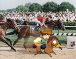  comedy horse inuyasha lowres photo race racing real shippo shippo_(inuyasha) tail what 