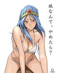  artist_request bb bikini blue_hair blush breasts chunsoft dottona_(dotna) dragon_quest dragon_quest_iii enix large_breasts long_hair sage_(dq3) swimsuit tiara 