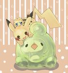  bachuru daburan duosion joltik kotatsu_neneko no_humans pikachu pokemon pokemon_(game) pokemon_black_and_white pokemon_bw 