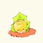  cute kurumiru lowres no_humans pokemon pokemon_(game) pokemon_black_and_white pokemon_bw sewaddle simple_background sleeping 