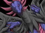  fangs hydreigon pokemon pokemon_(game) pokemon_black_and_white pokemon_bw realistic red_eyes sazandora 