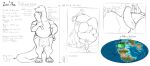  absurd_res dinasaur fan_character feet hi_res loom macro micro model_sheet paws stomping 