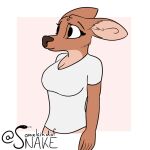  1:1 animated anthro areola big_areola big_breasts breast_expansion breasts cervid clothing expansion female huge_breasts looking_upset mammal nipples sally_(somekindofsnake) short_playtime solo somekindofsnake torn_clothing wardrobe_malfunction 