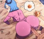  1boy 1girl all_fours anal animated animated_gif ass biting blue_hair blush bouncing_ass bouncing_breasts bouncing_testicles breasts bulma clothed_female_nude_male clothed_sex d-art doggystyle dragon_ball dragon_ball_(classic) dragon_ball_(object) dress erection faceless faceless_male from_behind heart hetero highres huge_ass lip_biting looking_back looping_animation narrowed_eyes nude penetration_through_clothes penis sex sex_from_behind side_ponytail signature solo_focus testicles through_clothes uncensored veins veiny_penis wide_hips 
