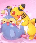  &lt;3 ampharos badwingm blush bodily_fluids duo eyes_closed feral from_behind_position generation_2_pokemon genitals hi_res lanturn nintendo penetration penile penile_penetration penis penis_in_pussy pink_background pokemon pokemon_(species) red_eyes sex simple_background sweat tapering_penis vaginal vaginal_penetration video_games 