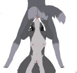  absurd_res anthro black_hair canid canine canis cunnilingus duo esprit feathers female female/female fur genitals grey_body grey_fur grey_tail hair hi_res jensca mammal oral pussy seff_(character) sex sitting spread_pussy spreading standing standing_sex vaginal wolf 