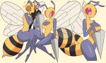  &lt;3 absurd_res antennae_(anatomy) anthro anthrofied arthropod arthropod_abdomen beedrill body_pillow breasts cleavage_cutout digital_media_(artwork) female generation_1_pokemon grey_body hi_res hugging_pillow hymenopteran idolomantises infatuation insect insect_wings markiplier nintendo photo pillow pokemon pokemon_(species) pokemorph red_eyes solo stinger video_games wings yellow_body 