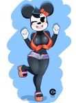  absurd_res anthro breasts cranebear cute_eyes disney female hi_res minnie_mouse pinup pose solo 