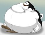  2016 balto_(film) belly big_belly black_and_white_fur canid canine canis claws collar collar_only domestic_dog fangs feral fur hectorthewolf husky male mammal morbidly_obese morbidly_obese_feral morbidly_obese_male navel nordic_sled_dog nude obese obese_feral obese_male open_mouth overweight overweight_feral overweight_male paws raised_tail sitting sleigh smile solo spitz steele_(balto) teeth tongue universal_studios wide_eyed 
