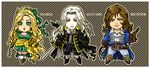  adult alucard blonde_hair brown_hair castlevania chibi long_hair maria_renard older richter_belmondo richter_belmont silver_hair 