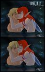  2boys blonde_hair fairy ferngully kissing male pips pointy_ears red_hair yaoi zak_young 