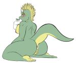  anthro anus big_butt breasts butt digitalpelican disembodied_penis dragon fellatio female genitals lizard male nipples nude oral penile penis pussy reptile sasha_(digitalpelican) scalie sex side_boob solo 