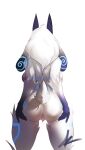  absurd_res anthro bovid butt caprine female fur hi_res kindred_(lol) league_of_legends lune_cat mammal presenting presenting_hindquarters riot_games sheep short_tail solo video_games white_body white_fur 