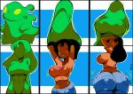  &lt;3 2022 absurd_res alien ambiguous_gender bangs big_breasts big_butt black_hair bottomwear breast_growth breasts butt clothing digital_drawing_(artwork) digital_media_(artwork) disney experiment_(lilo_and_stitch) female goo_creature green_body green_eyes growth hair hi_res human lilo_and_stitch male_(lore) mammal midriff nani_pelekai navel orange_clothing orange_shirt orange_t-shirt orange_topwear pants semi-anthro semi-anthro_to_human shape_shifter shapeshifting shiftingfun shirt simple_background smile solo species_transformation spooky_(lilo_and_stitch) standing t-shirt topwear transformation transformation_sequence 