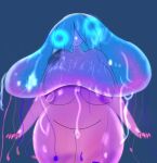  absurd_res animal_humanoid anthro areola big_areola big_breasts big_nipples bodily_fluids breasts cnidarian cnidarian_humanoid curvy_figure exposed_breasts female female/female fish food genitals hair hi_res humanoid jelly_(food) jellyfish male male/male marine marine_humanoid medusozoan miyang_draws! nipples nude pussy sitting smile solo voluptuous wide_hips 
