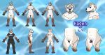 absurd_res andromorph anthro big_clitoris black_nose black_sclera blonde_hair blue_eyes bouncer brown_bear brown_body brown_fur butt claws clitoris clothed clothing darkened_genitalia erect_clitoris fluffy fluffy_tail fur genitals glowing_frenulum grizzly_bear grolar_bear hair hi_res huge_clitoris hybrid hyper hyper_clitoris hyper_genitalia intersex light_body light_fur long_labia mammal mastectomy_scar metal model_sheet muscular muscular_andromorph muscular_intersex neck_tuft pawpads paws polar_bear prosthetic protruding_teeth pussy round_ears scar security security_guard security_uniform shirt slightly_muscular solo t-dick t-shirt toe_claws topwear trans_(lore) trans_man_(lore) tuft ursid ursine white_body white_fur 