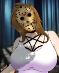  absurd_res big_breasts breasts friday_the_13th hi_res jason_voorhees kozydrex male mask solo 