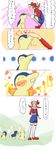  comic cyndaquil hg kotone kotone_(pokemon) lyra pokemon pokemon_(game) pokemon_comic pokemon_hgss ss translation_request 