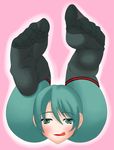  feet hatsune_miku pixiv_thumbnail pov_feet raven6528 resized shiteyan'yo shiteyanyo soles vocaloid what 