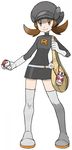  alternate_costume boots cosplay gloves hat highres knee_boots kotone_(pokemon) miniskirt photoshop pokemon pokemon_(game) pokemon_hgss skirt team_rocket team_rocket_(cosplay) thighhighs uniform 