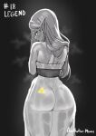  absurd_res aestheticc-meme big_butt butt clothing female hair hi_res humanoid humanoid_pointy_ears hylian long_hair nintendo not_furry princess_zelda solo the_legend_of_zelda translucent translucent_clothing video_games 