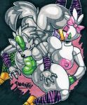  &lt;3 2022 69_position animatronic anthro areola avian ball_joints beak beakstick big_breasts bird black_background breast_grab breast_play breast_squish breasts canid canine canis cheek_tuft chicken clothing collar dildo doll_joints duo ear_piercing ear_ring eyelashes eyeshadow facial_markings facial_tuft female female/female fingerless_gloves five_nights_at_freddy&#039;s five_nights_at_freddy&#039;s:_security_breach footwear furgonomics galliform gallus_(genus) glamrock_chica_(fnaf) glistening glistening_body glistening_breasts glistening_skin gloves green_clothing green_gloves green_handwear green_highlights grey_hair gynomorph hair hand_on_breast handwear head_feathers head_markings head_tuft hearts_around_body hi_res highlights_(coloring) huge_breasts intersex lipstick looking_pleasured machine makeup mammal markings nipple_fetish nipple_play nipple_suck nipples non-mammal_breasts non-mammal_nipples oral parasitedeath pattern_clothing phasianid piercing pink_areola pink_eyeshadow pink_lipstick pink_nipples purple_clothing purple_eyeshadow purple_lipstick red_high_heels ring_piercing robot roxanne_wolf_(fnaf) scottgames sex sex_toy simple_background squish studded_bracelet studded_collar sucking thick_thighs traditional_media_(artwork) tuft video_games white_body wide_hips wolf 