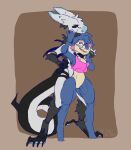  alien animated anthro butt clothed clothing dancing digital_media_(artwork) dorsal_spikes duo girly hi_res hybrid kiwikiwi555 long_tail male male/male open_mouth reptile rubber scalie simple_background smile snake thorns 