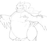  ambiguous_gender belly claws feral generation_5_pokemon hi_res legendary_pokemon morbidly_obese morbidly_obese_ambiguous morbidly_obese_feral nintendo obese obese_ambiguous obese_feral overweight overweight_ambiguous overweight_feral pokemon pokemon_(species) reshiram sketch solo video_games weight_gain white_belly white_body zephy_03 