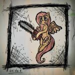  :d chainsaw deidad_dissitum equid equine female feral fluttershy_(mlp) friendship_is_magic hair happy happy_sex hasbro horse mammal my_little_pony pegasus pink_hair pony pony.mov power_tool sex smile solo tools wings yellow_body 