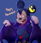  2022 anthro bulge clothing dandi disney english_text glowing glowing_eyes halloween holidays male mammal mickey_mouse mouse murid murine open_mouth open_smile rodent simple_background smile solo text thong tongue tongue_out underwear 