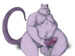  2022 4:3 anthro balls belly big_belly coyotebbbusted erection genitals hi_res humanoid_genitalia humanoid_hands humanoid_penis male mammal moobs murid murine navel nipples overweight overweight_male penis rat rodent simple_background sitting solo 