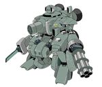  chainsaw gatling_gun ground_vehicle gun highres mecha metal_slug military military_vehicle motor_vehicle no_humans slug_gunner snk tank weapon 