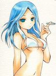  bikini blue_eyes blue_hair breasts inazuma_eleven inazuma_eleven_(series) swimsuit urubida yagami_reina 