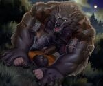  abs adios after_transformation anthro anthro_dominating_human big_dom_small_sub big_muscles big_pecs big_penis bodily_fluids bottomwear brown_body brown_fur brown_hair canid canine canis clothed clothing dominant dominant_anthro dominant_male drooling duo forced full_moon fur genital_fluids genitals hair hi_res holding_partner hot_dogging human human_on_anthro interspecies larger_anthro larger_male looking_pleasured male male/male mammal moon muscular muscular_anthro muscular_male night open_clothing open_mouth open_shirt open_topwear pecs penis pinned pinned_to_floor precum rape saliva sex sharp_teeth shirt shorts size_difference smaller_human smaller_male submissive submissive_human submissive_male teeth tongue tongue_out topwear torn_clothing were werecanid werecanine werewolf wolf 